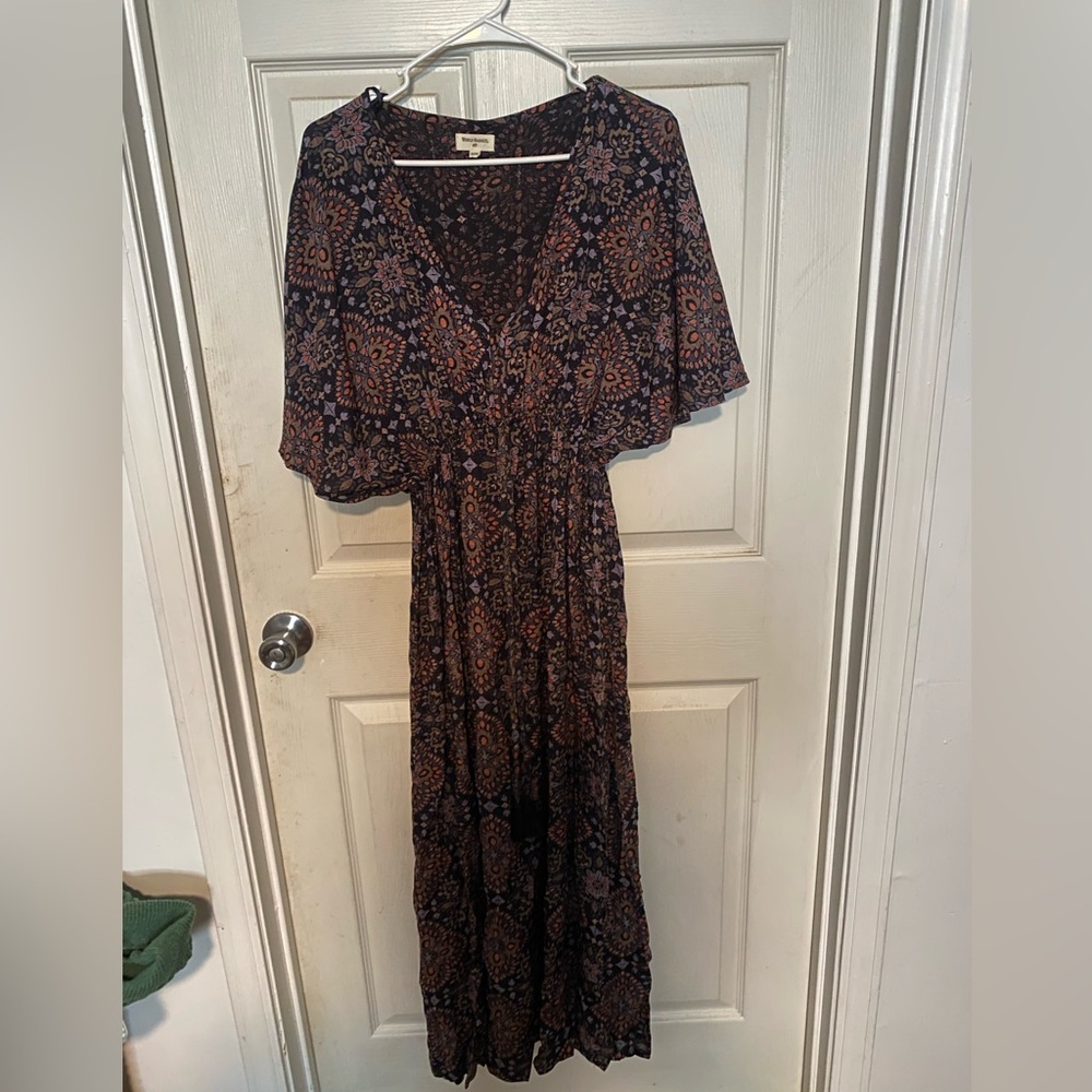 Boho floral maxi dress